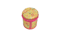 Phulkari Handcrafted box - Yellow