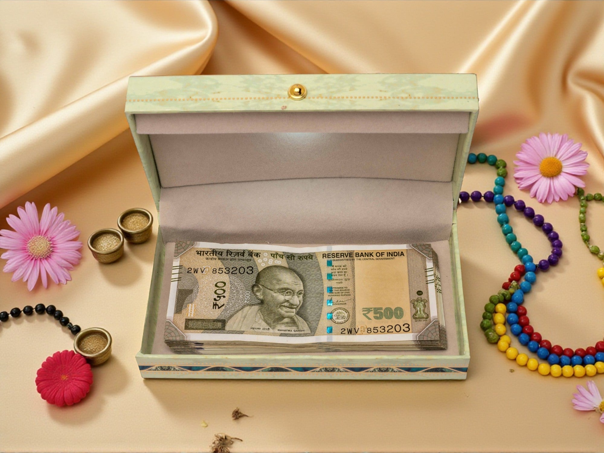 Premium Earthy Decorative Cash Box