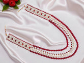 Princely Kundan Stone Groom’s Mala - Red