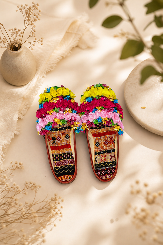 Rang Mahal Floral Juti – Multicolor Madness