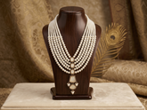 JB - Royal Darbaar Groom Mala -White