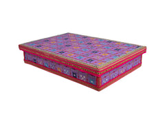 Rajwada Handcrafted Chowki - Lavender