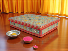 Rajwada Handcrafted Chowki - Pista