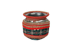 Rajwada Handcrafted Lota - Green