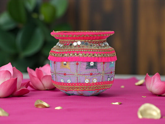Rajwada Handcrafted Lota - Lavender
