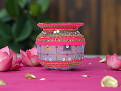 Rajwada Handcrafted Lota - Lavender
