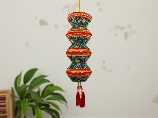 Rajwada Handcrafted manda - Green