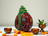 Rajwada Handcrafted nariyal - Maroon