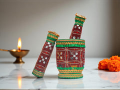 Rajwada Handcrafted Okhal Musal - Maroon