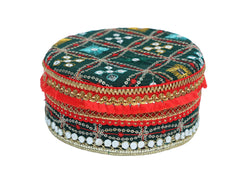 Rajwada Handcrafted Laddoo Box - Green