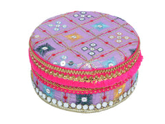 Rajwada Handcrafted Laddoo Box - Lavender