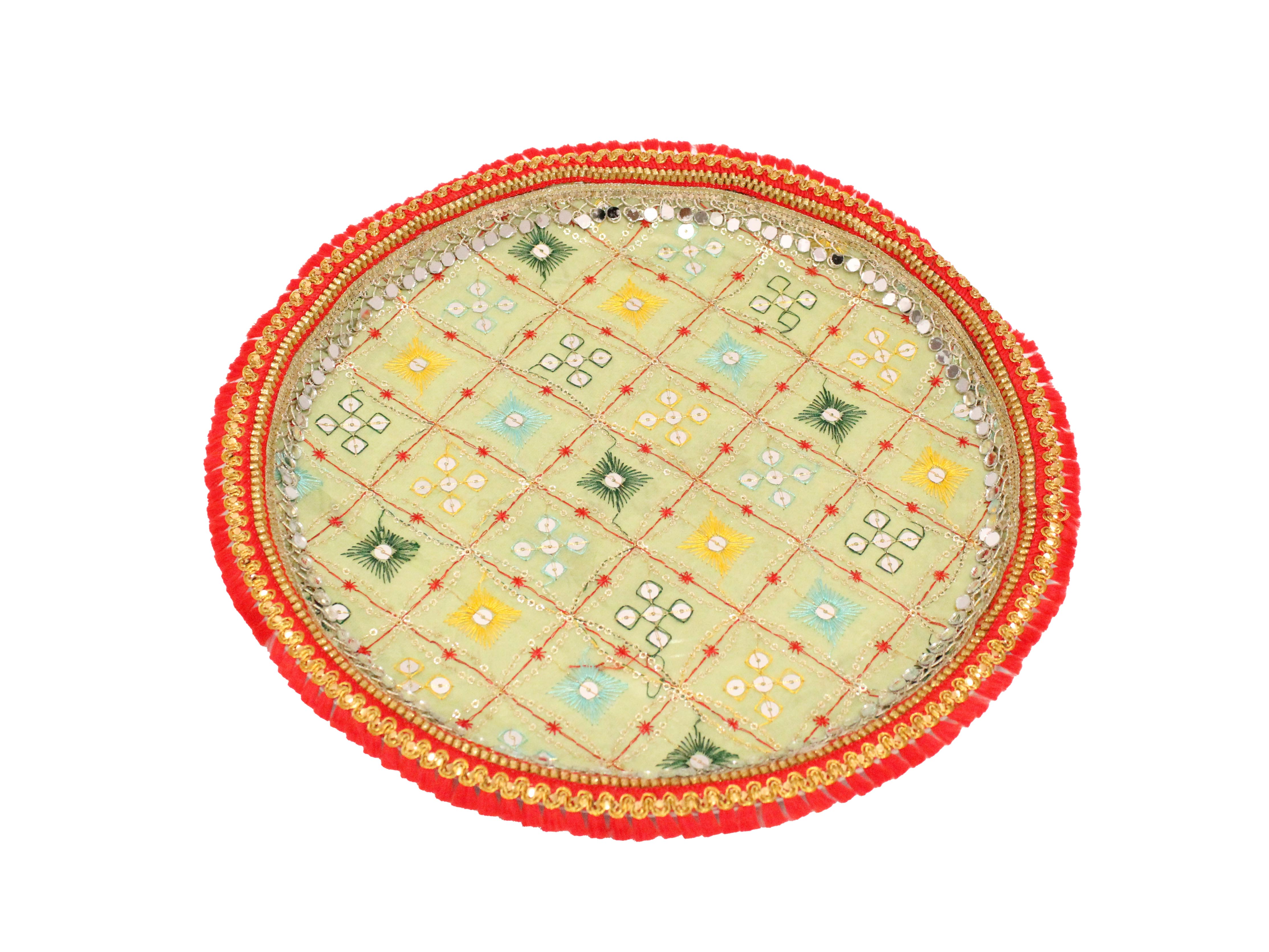 Rajwada Handcrafted Thaal - Pista
