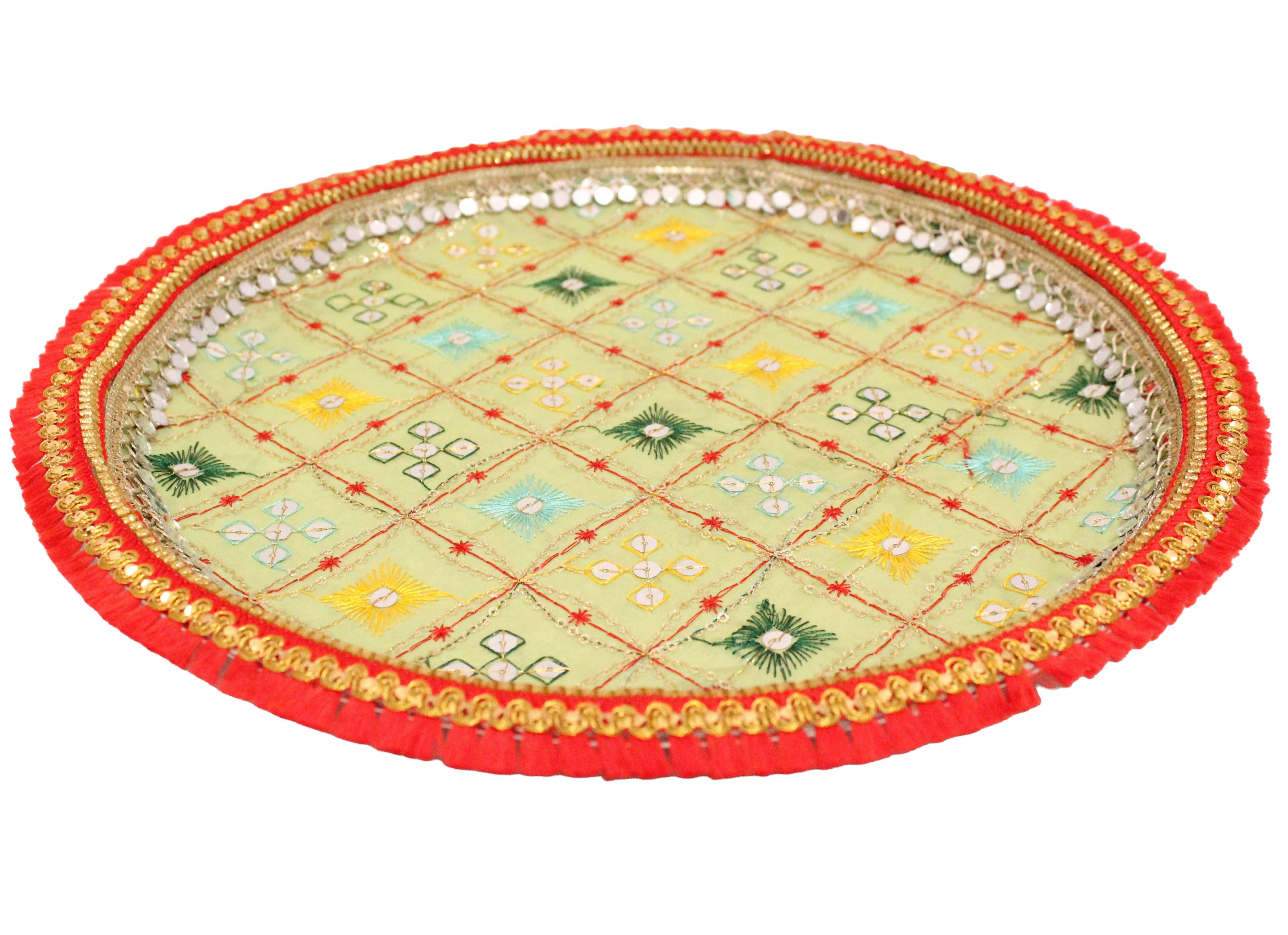 Rajwada Handcrafted Thaal - Pista