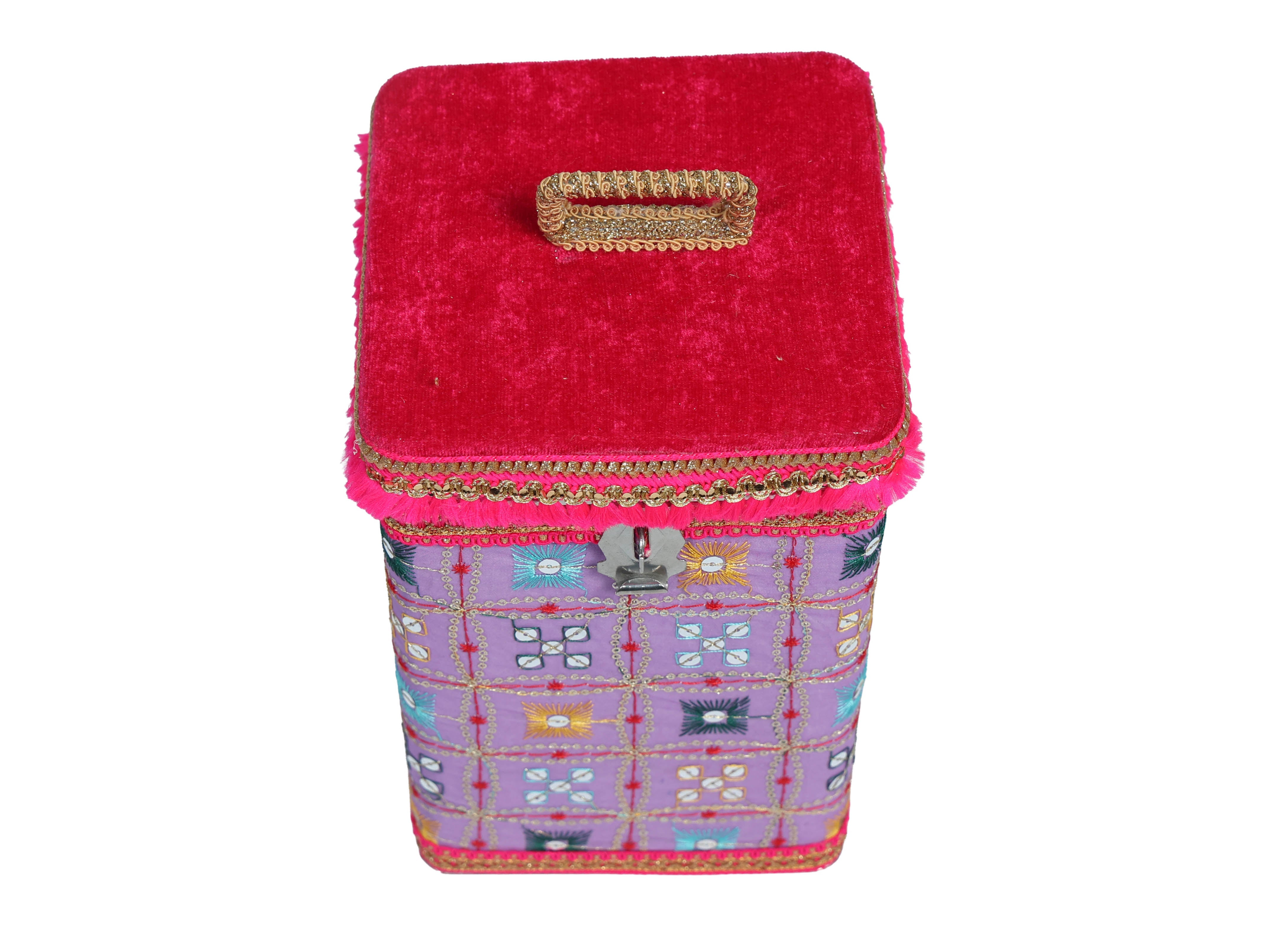 Rajwada Steel Square container - Lavender