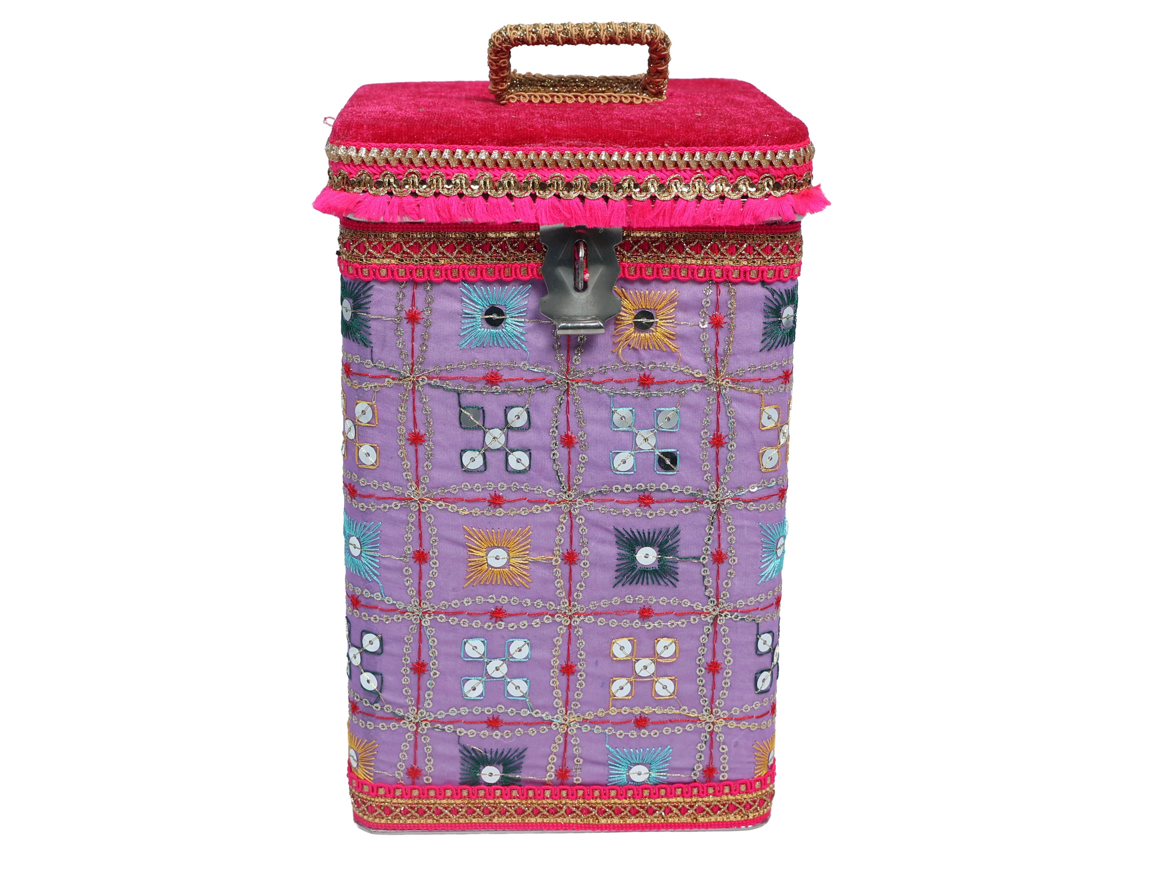 Rajwada Steel Square container - Lavender