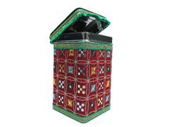 Rajwada Steel Square container - Maroon