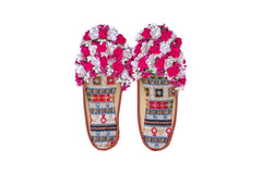 Rang Rooh Floral Juti – Pink & White Bloom