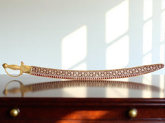 Regal Maroon Groom Talwaar