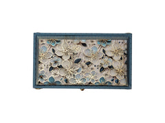 Royal Blue Floral Cash Box