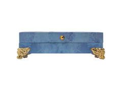 Royal Blue Peacock Cash Box
