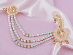Royal Groom kalgi with Pearls & Kundan Work