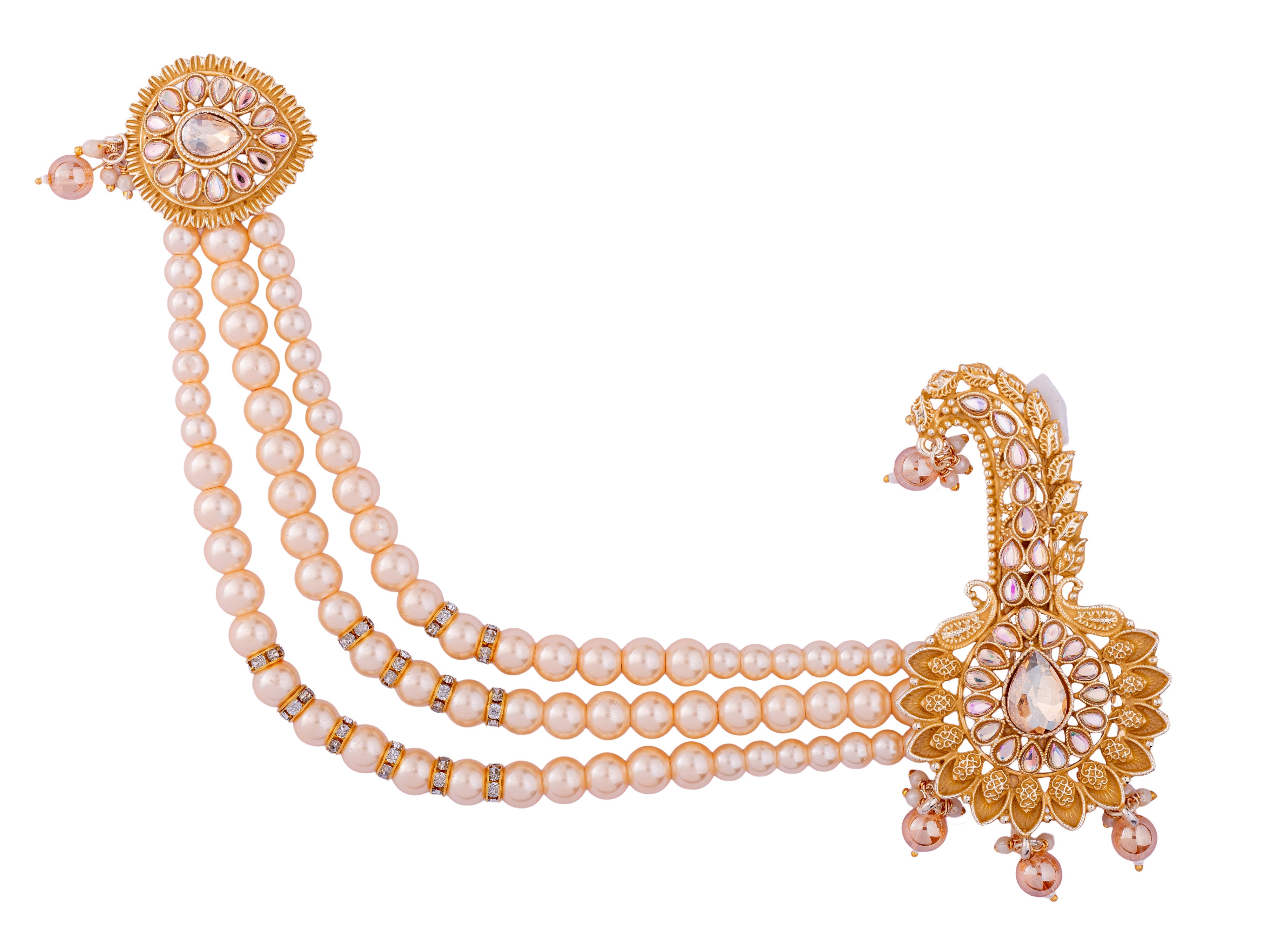 Royal Groom kalgi with Pearls & Kundan Work