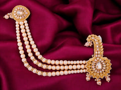 Royal Groom kalgi with Pearls & Kundan Work