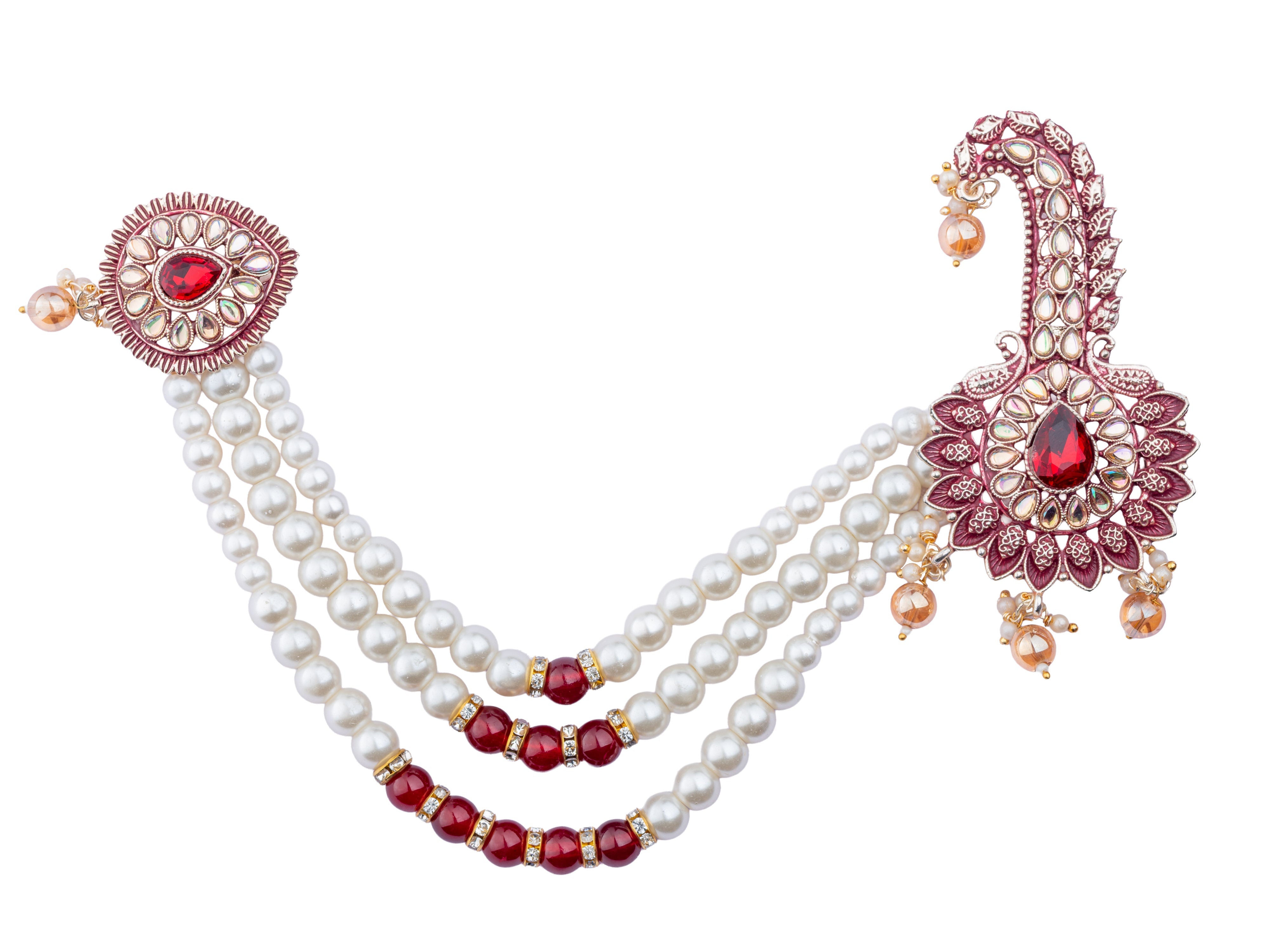 Royal Groom kalgi with Pearls & Kundan Work