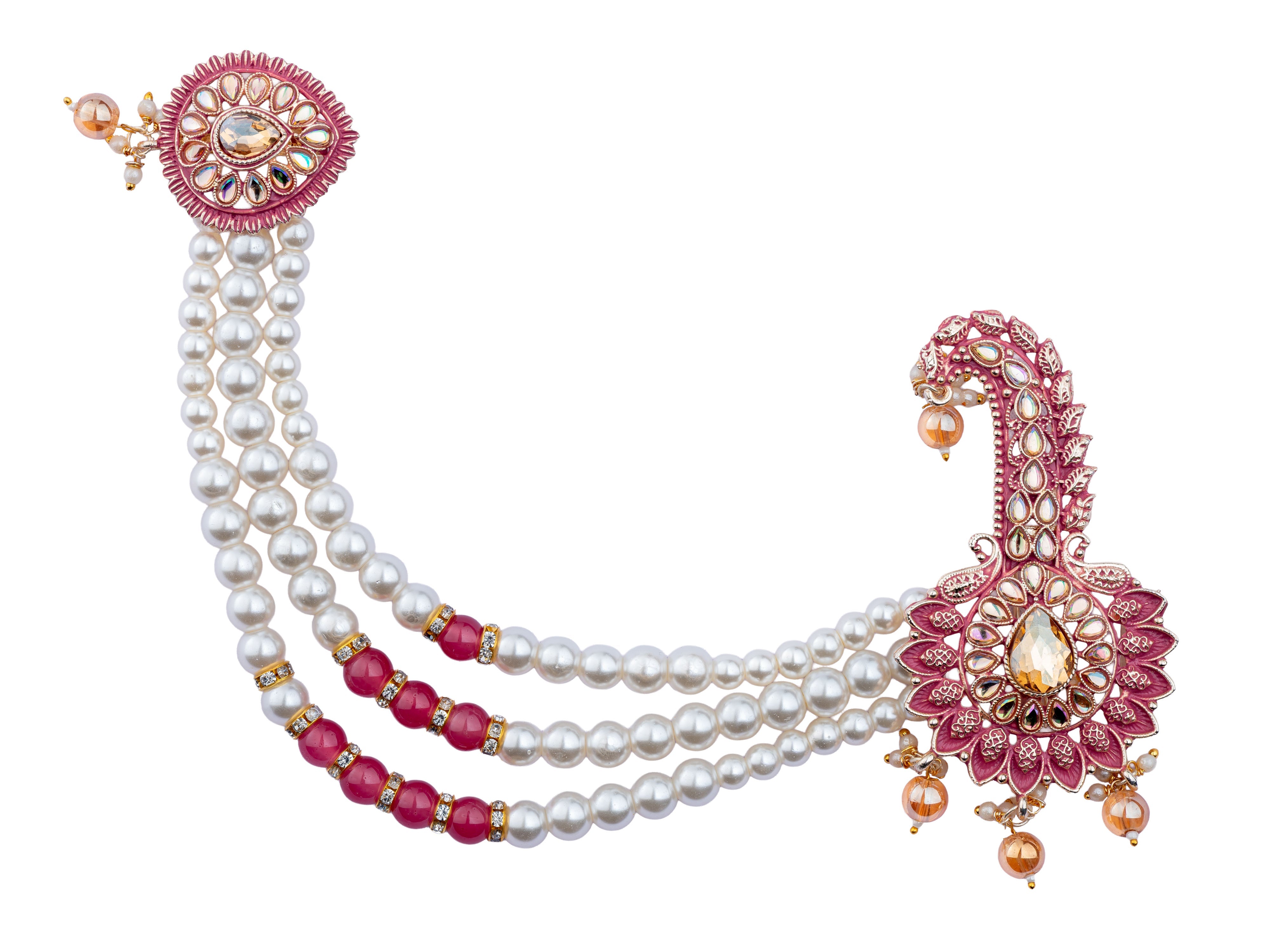 Royal Groom kalgi with Pearls & Kundan Work