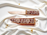 Royal Marron Embroidered Kataar