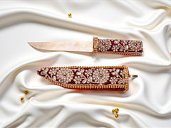 Royal Marron Embroidered Kataar