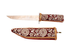 Royal Marron Embroidered Kataar