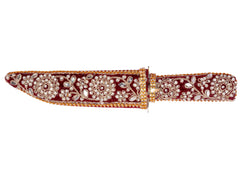 Royal Marron Embroidered Kataar