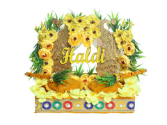 Royal Peacock Haldi Platter