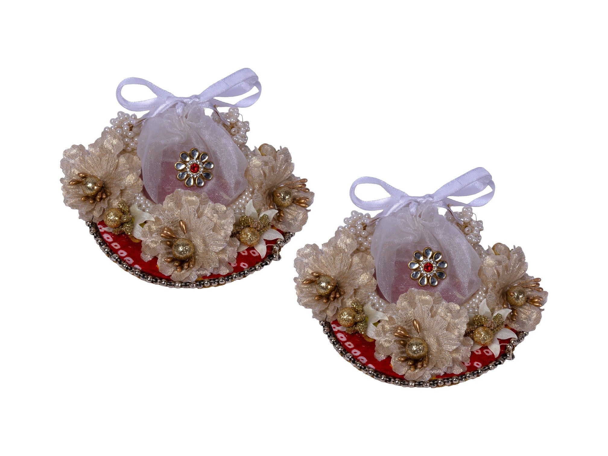 Small Ginni Coin Pouch Platter – Decorative Engagement & Wedding Gift Tray