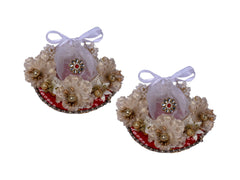 Small Ginni Coin Pouch Platter – Decorative Engagement & Wedding Gift Tray