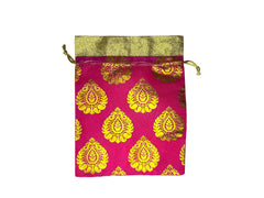 Yellow Round Wrap Potli Bag