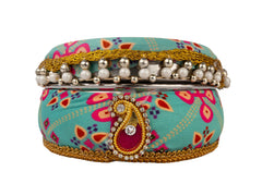 Traditional Rajasthani Ladoo box - Blue