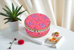 Traditional Rajasthani Ladoo box - Pink