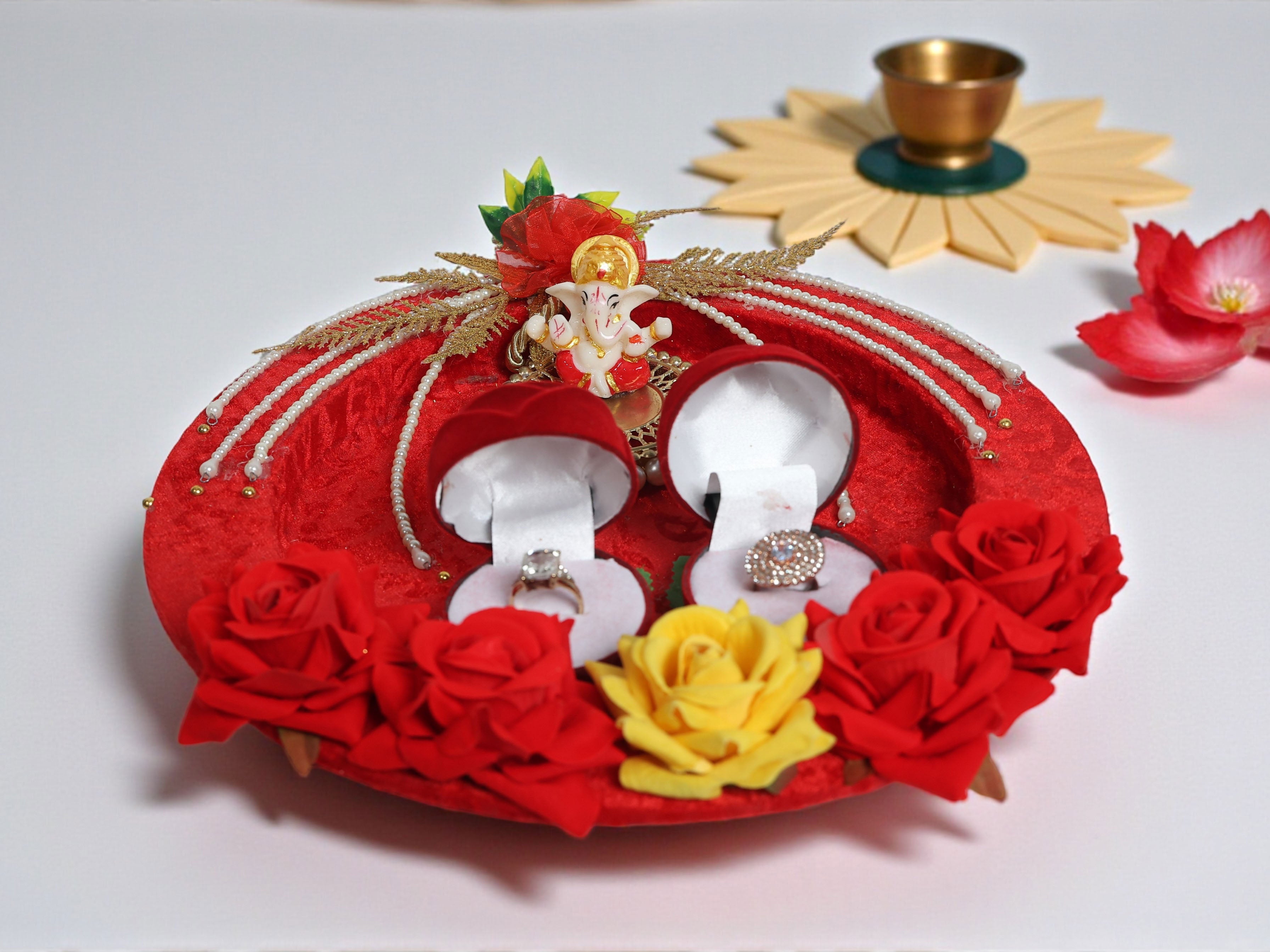 Traditional Shagun Ring Platter