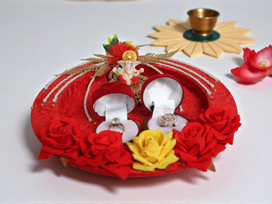 Traditional Shagun Ring Platter