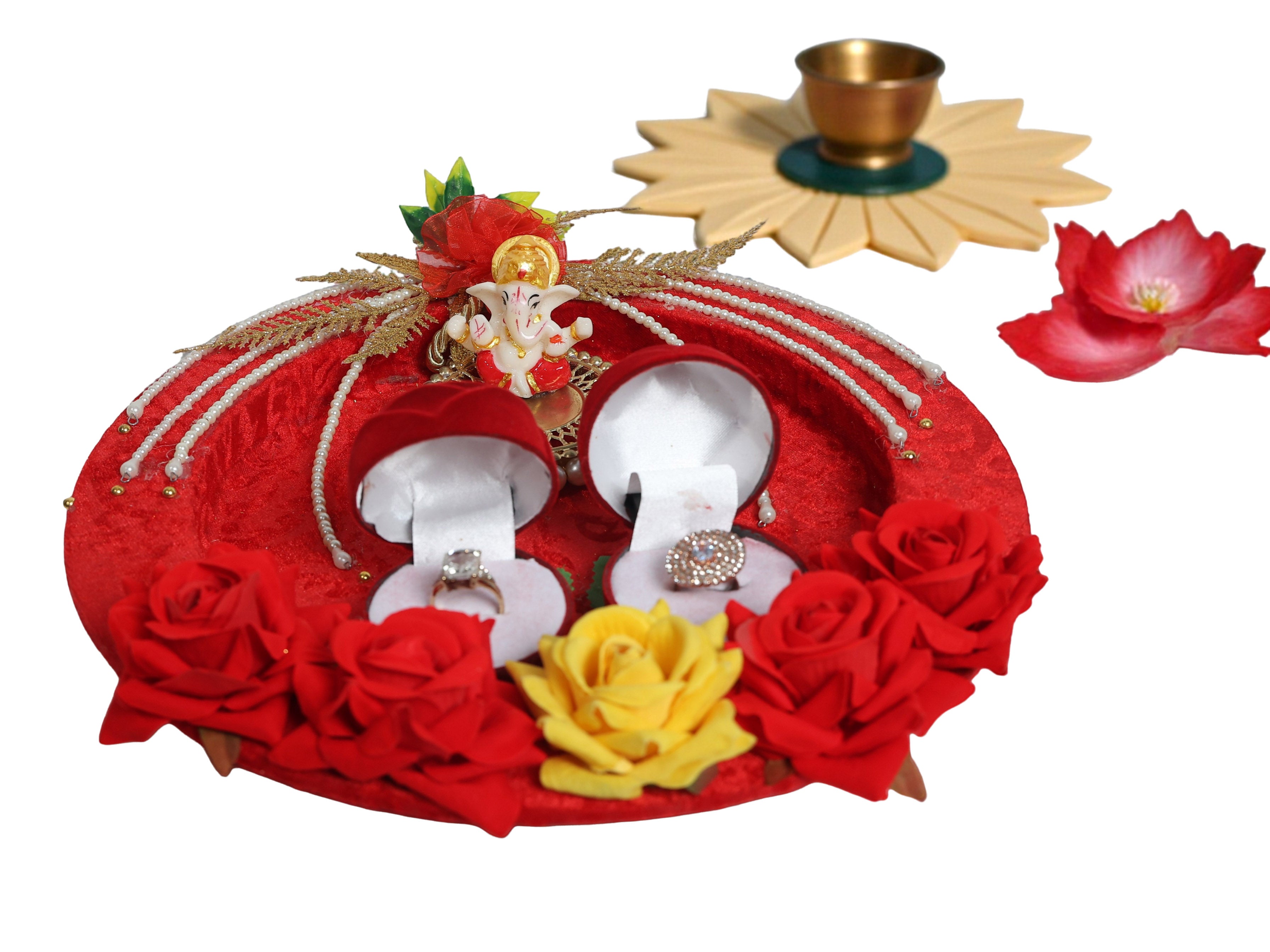 Traditional Shagun Ring Platter