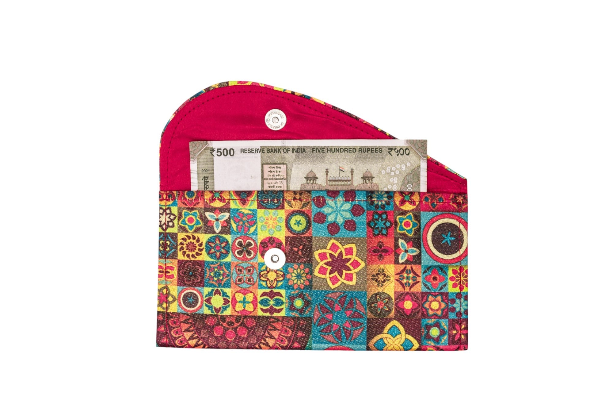 Vibrant Multicolor Fabric Shagun Envelope