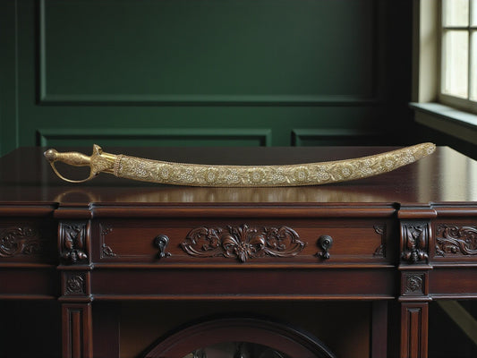 Royal Pearl Groom Kirpan (Non Sharp Decorative Decorative and Ceremonial Purpose Only)