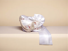 White Groom’s Pagdi with Embroidered Safa & Pearl Kalgi