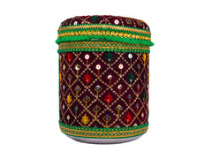 Zardozi Handcrafted box - Maroon