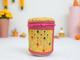Zardozi Handcrafted box - Yellow