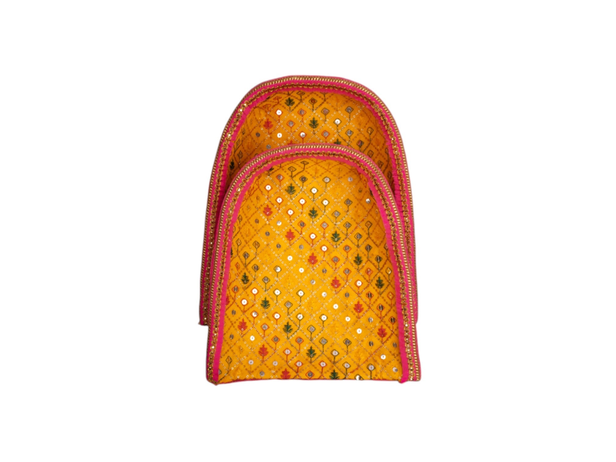 Zardozi Embroidered Chaak - Yellow