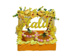 Floral Glow Haldi Platter
