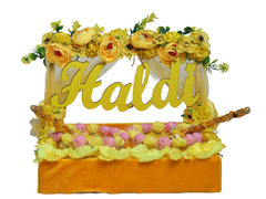 Floral Glow Haldi Platter